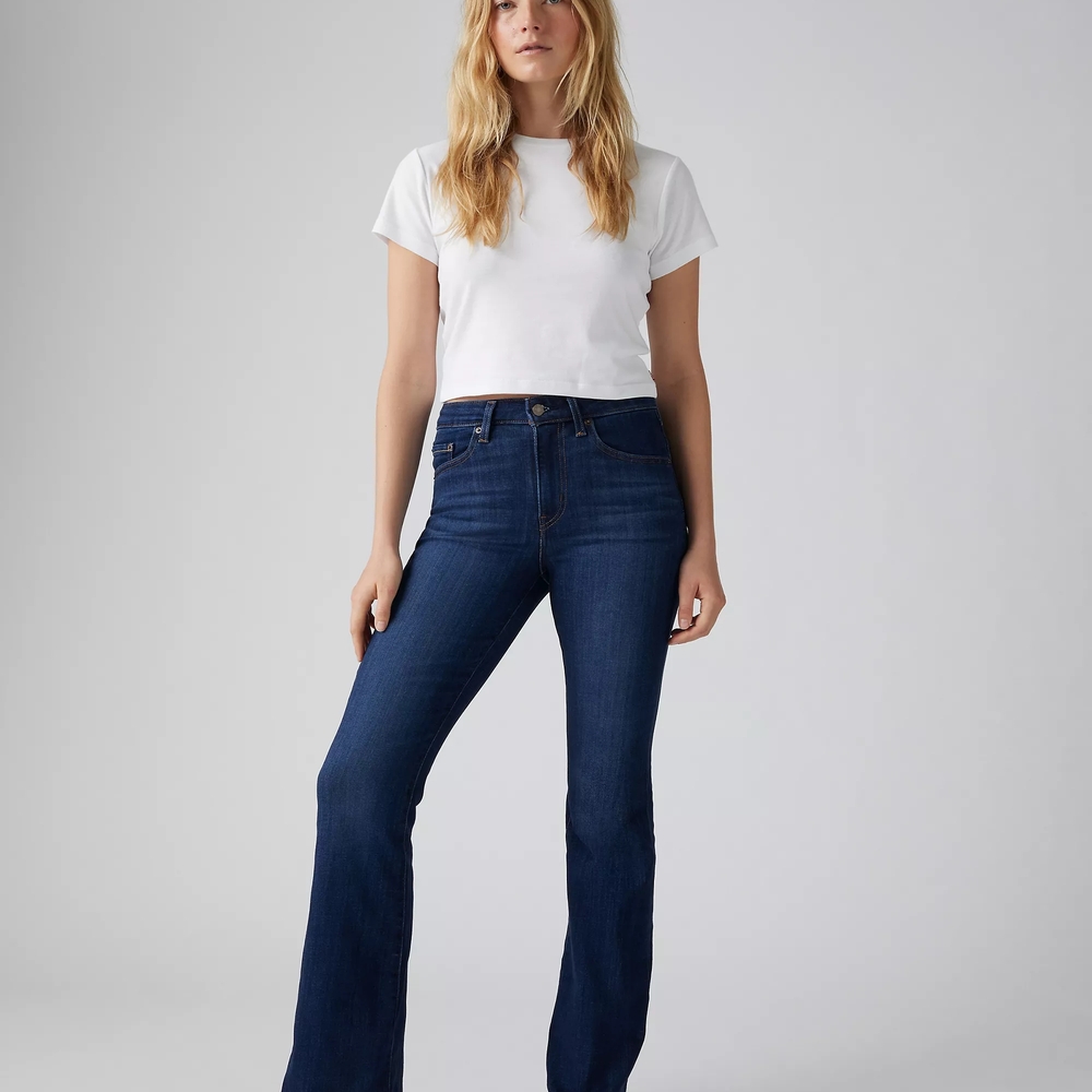 NWOT 31x32 Levi's 726 High Rise Flare Women's Blue Jeans